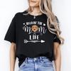 Dog Rockin' the Mom Life T-Shirt Gift Dog Mom Unisex Tee Black Navy Dark Heather