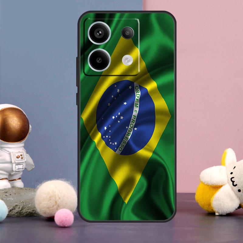 Brasilien Fahne Hülle Für Xiaomi Redmi Note 15 Pro Plus 10 11 12 13 14 Pro Redmi 15 15C 14C 10C 12C 13C Abdeckung