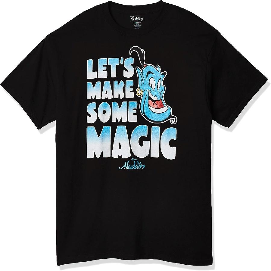 Disney Mens Aladdin Genie Let s Make Some Magic Graphic T-Shirt XXXXXL чёрный