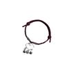 Tibetan Style Red String Auspicious Cloud Bracelet: Handmade Woven Lucky Charm with Leather Rope.