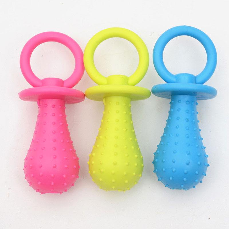 squeaky pacifier dog toy