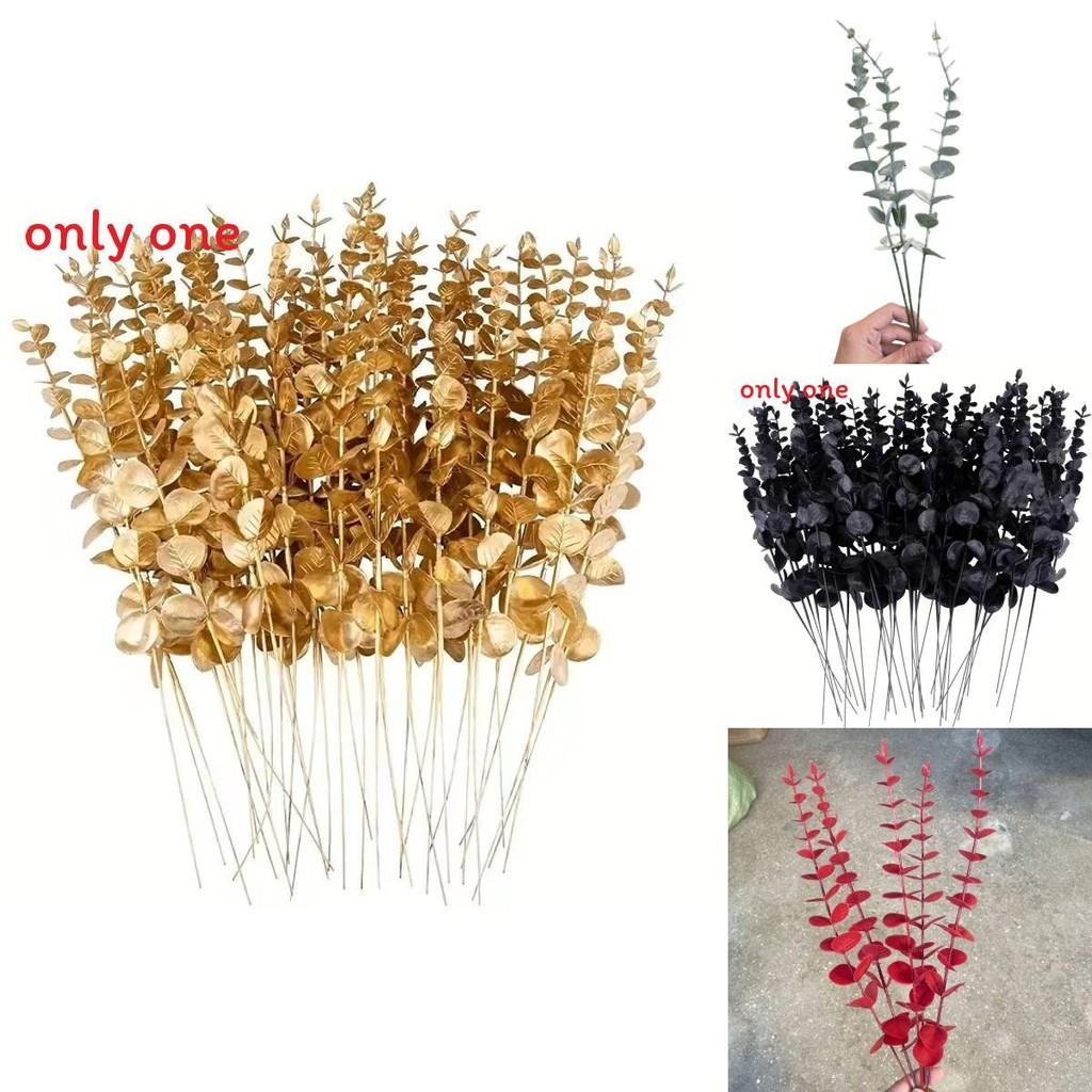 Artificial Eucalyptus Spp Leaves With Plastic Material For Event Decor And Holiday Arrangements