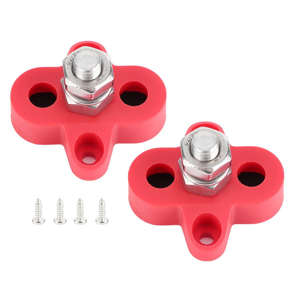 2Pcs Heavy Duty Terminal Stud Power Distribution Negative Post M8 for Trucks RVs Boats