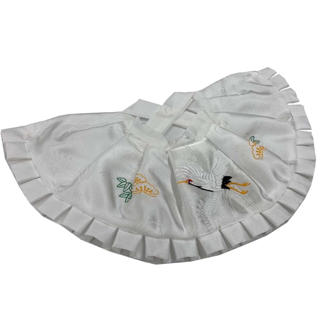 [Kyoto Kimono Yuzen] Shrine Visit Abu-chan Hat with Hood, White, Embroidered, Formal, AC White Goods