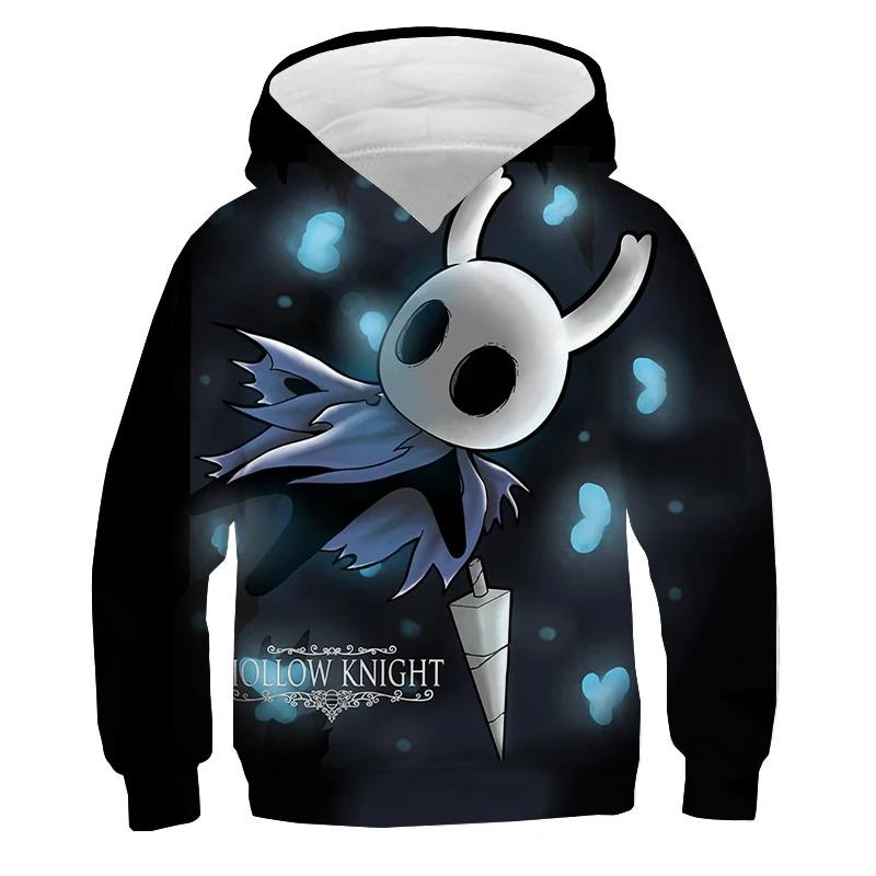 Autumn Men's Pullover Hollow Knight Print Hoodies Sweatshirts Boys Tracksuit Tops Kids Anime Hoodie Clothes