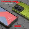 KEYSION Shockproof Armor Case for OPPO Reno13 F 5G Soft Silicone+PC Transparent Honeycomb Phone Back Cover for PPO Reno 13 F 4G