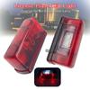 Nowy 12V 24V Led oświetlenie tablicy rejestracyjnej czerwony wodoodporny uniwersalny samochód ciężarówka przyczepa lampa tylna