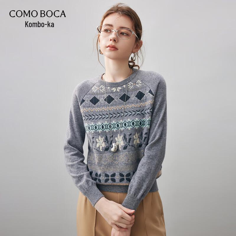 

Komonboka 2025 Autumn/Winter Women s Crew Neck Cashmere Sweater XL
