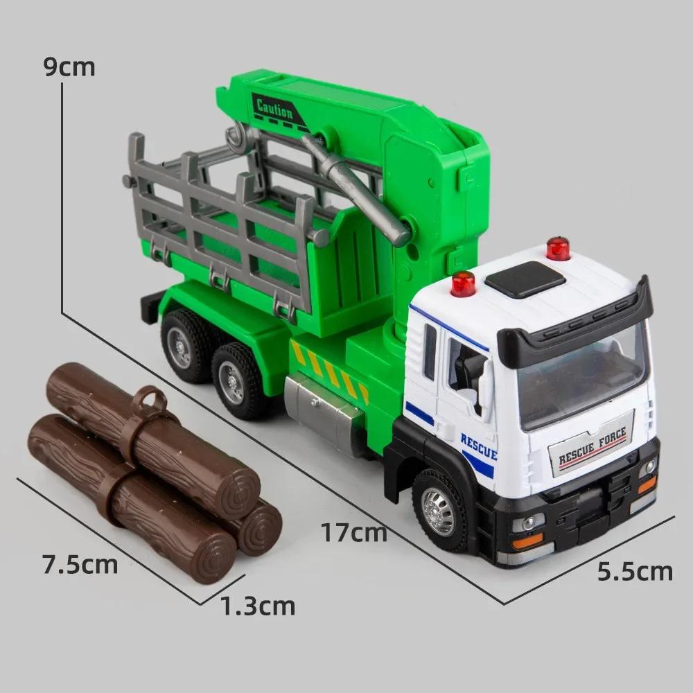Non-Toxic 1/32 Diecast Alloy Model Car Simulation Metal Logging Transport Engineering Truck Models Children'S Car Toys For Children Kids Gifts