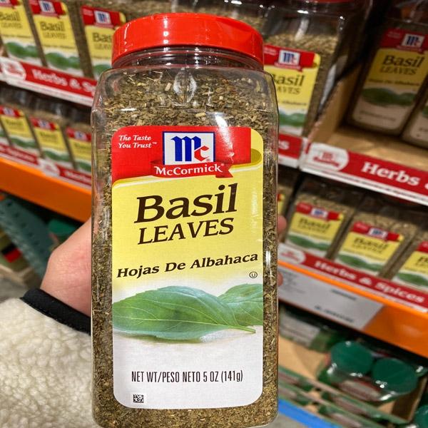 McCormick Dried Basil Leaves Seasoning 141g One thing
