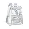 Fashion Large Capacity Transparent Backpack Zipper Portable PVC Backpack Waterproof Knapsack Students School Bag Female/Male
