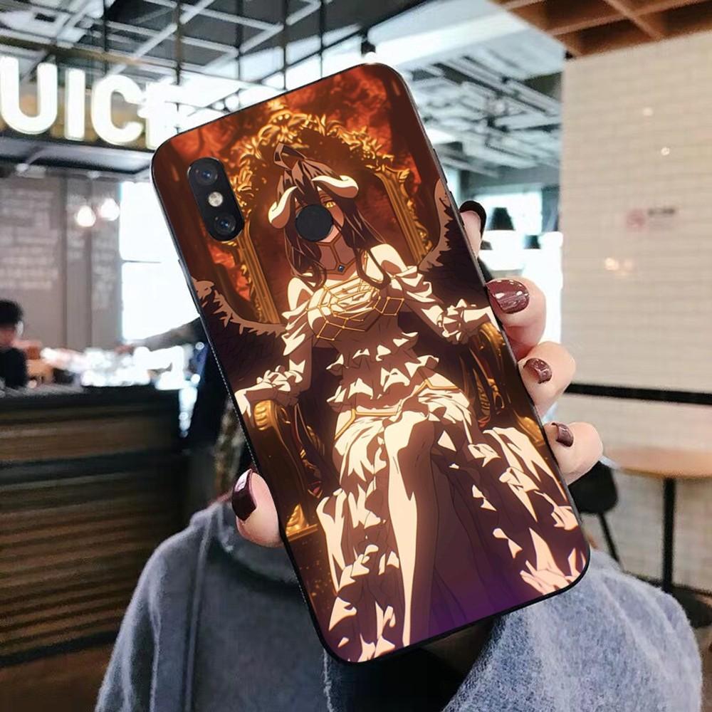 Anime Overlord Albedo Phone Case For Xiaomi Mi 5X 8 9 10 11 12 Lite Pro 10T PocoX3pro PocoM3 Note 10 Pro Lite