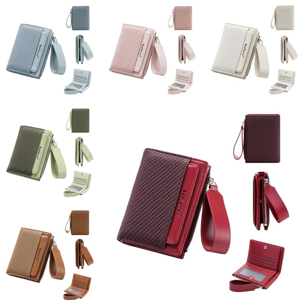 Minimalist Pu Womens Short Wallet With Card Holder And Coin Pocket For Daily Use