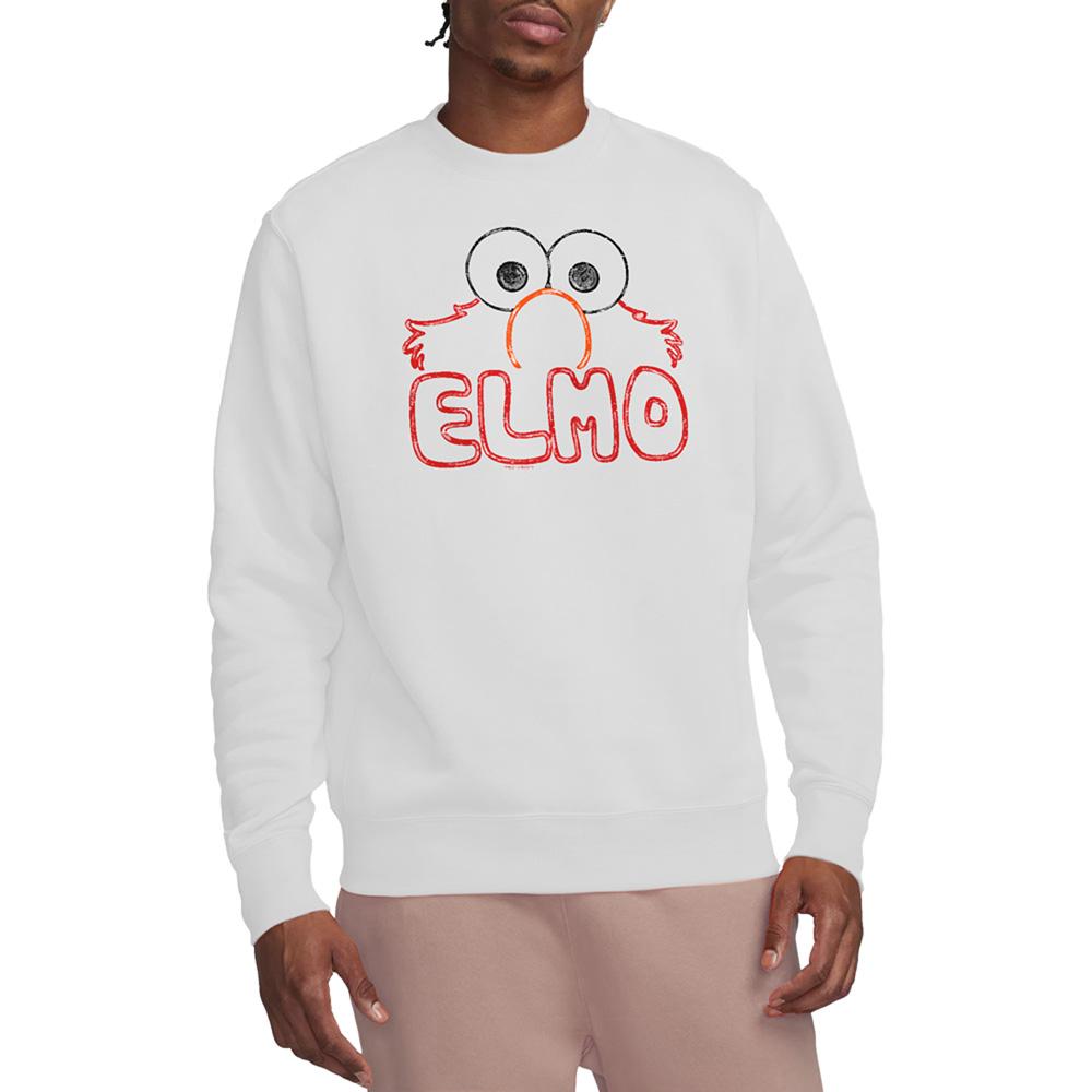 Sesame Street Unisex Adult Elmo Letters Sweatshirt