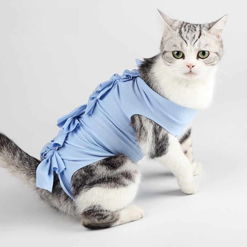 Pet clothing postoperative sterilization clothing weaning anti licking isolation of bacteria breathable and comfortable
