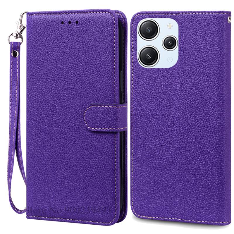 For Xiaomi Redmi 12 Case Silicon Leather Wallet Flip Case For Redmi 12 4G Cover Protector Phone Case for Redmi 12 5G Coque Funda