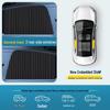 Automatic Retractable Car Sunshade with Magnetic Privacy Curtain