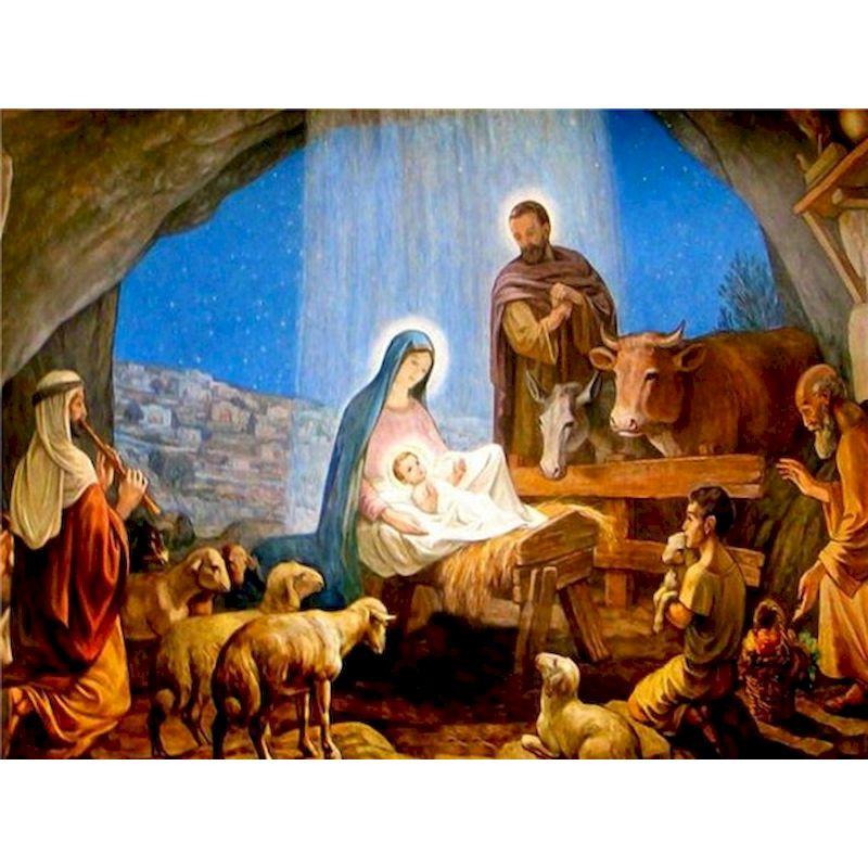 Náboženské DIY Diamantové umělecké malířské sady Krajina Moderní Ruční řemesla Plný kulatý vrták Diamantové malování Domácí dekorace