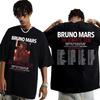 Unisex Bruno Mars 2026 Romantic Tour Merch T-Shirt, Vintage Style Loose Short Sleeve T-shirt