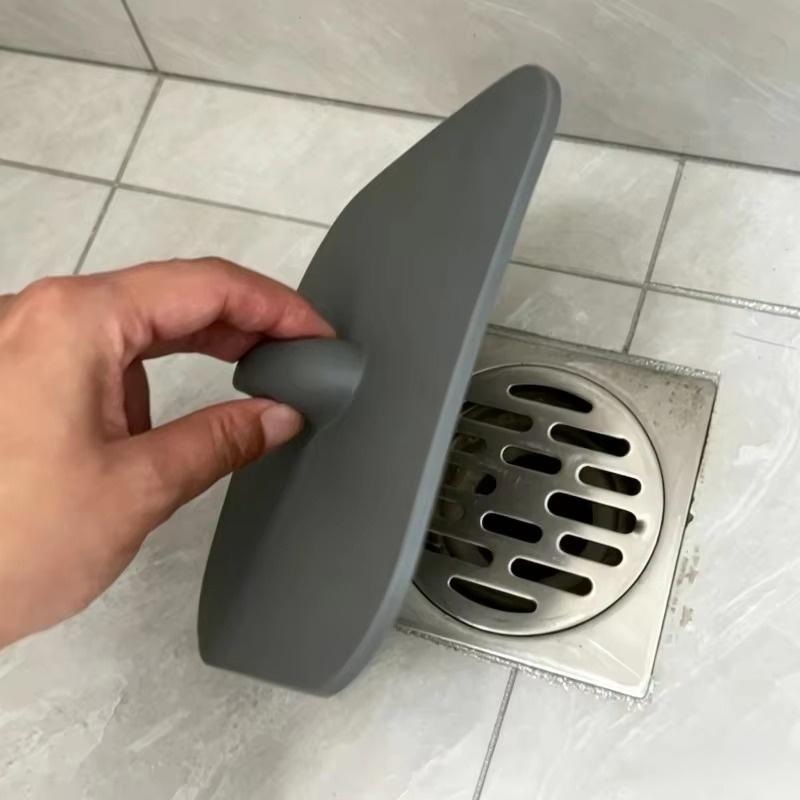 Copertura Tappo Scarico a Pavimento in Silicone con Design Anti-Odore, Anti-Insetti e Anti-Perdite per Uso in Bagno, Cucina, Lavanderia
