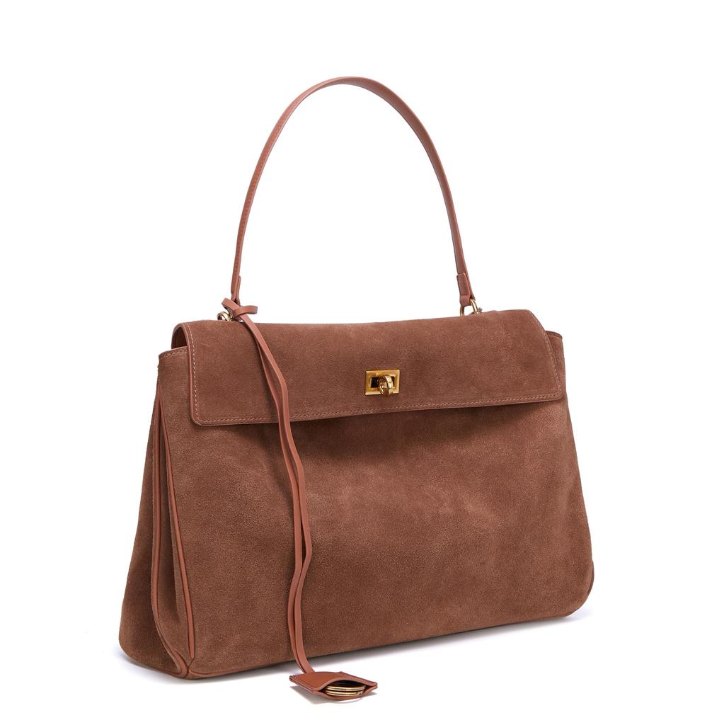 2025 New Matte Leather Tote Bag Large Capacity Commuter Leisure Underarm Bag Fashion Versatile Handbag