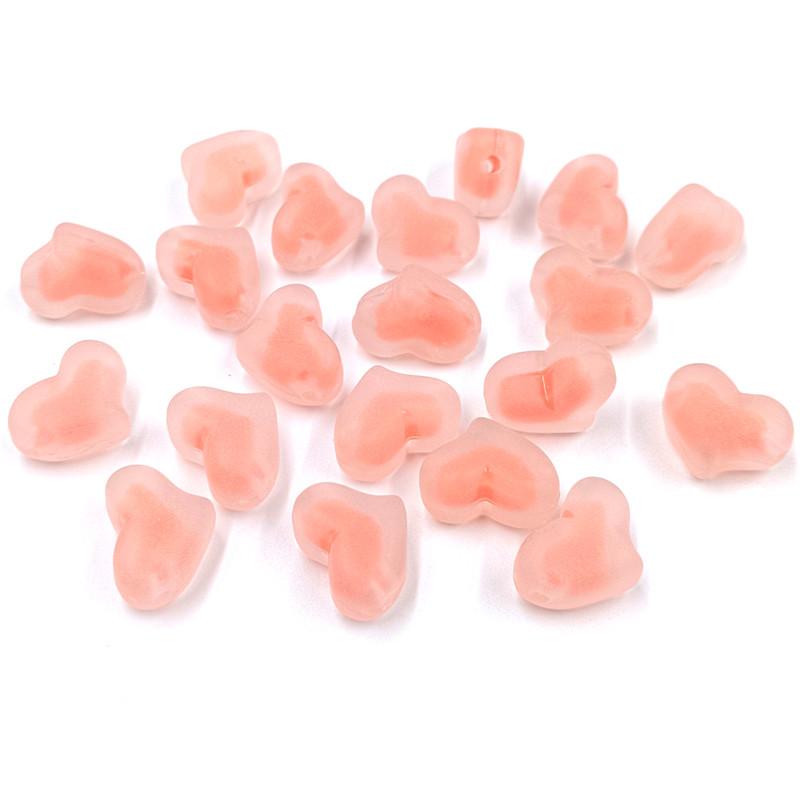 Creative Acrylic Pumpkin/Peach Heart Beads Clear/Matte 10Pcs Corespun DIY Handmade Materials Pendants for Jewelry Making