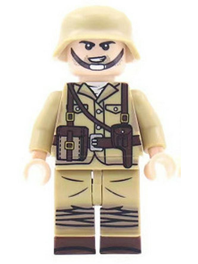 Минифигурка солдата Второй мировой войны, развивающий конструктор для детей French Army