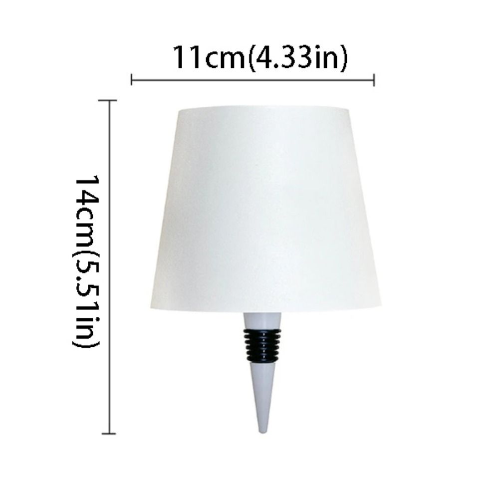 Night Light USB Charge Wine Bottle Lamp 3 Colors Stepless Dimming Table Lamp Wireless Type C Rechargeable LED Lamp Bar