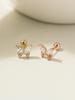 Minimalpiercing 14K Shine Cubic Butterfly Piercing Earrings