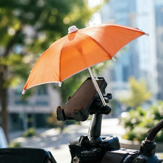 Mini parasolka do telefonu komórkowego z przyssawką, parasolka na smartfona z ochroną UV, uniwersalny uchwyt na telefon komórkowy na plażę, podróże, na zewnątrz, do kubka