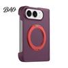Drop Resistant Phone Accessory Magnetic Folding Case for IPhoneDuo, Hands Free Viewing with 360 Degree Protective Cover Rotating Ring Stand,