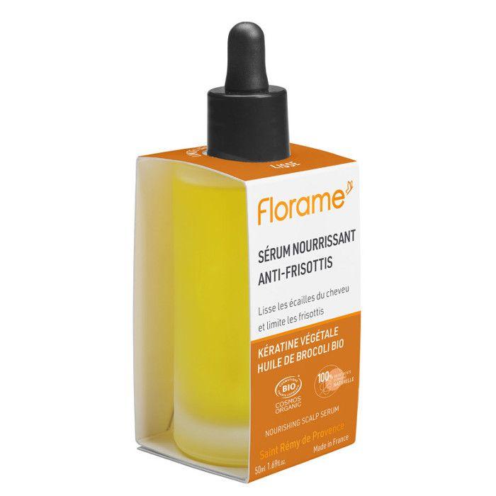 Sérum Nourrissant Anti-frisottis - FLORAME - Tous Types de Cheveux - BIO - Hydratant - Huile Sèche