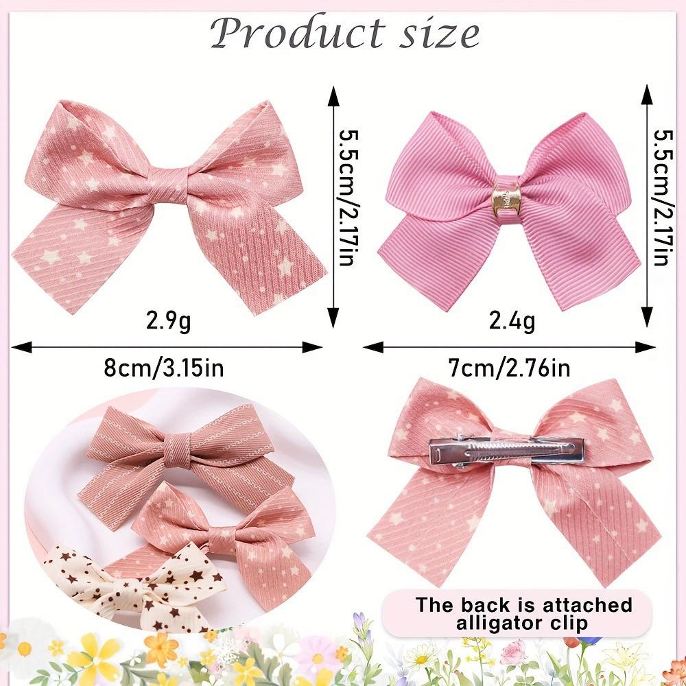 8pcs Pet Bow Hair Clips Set, Dog Hair Accessories, Cat Hair Clips, Cute Bow French Bulldog Cat Hair Decor, Holiday Decoration (Random Colors)