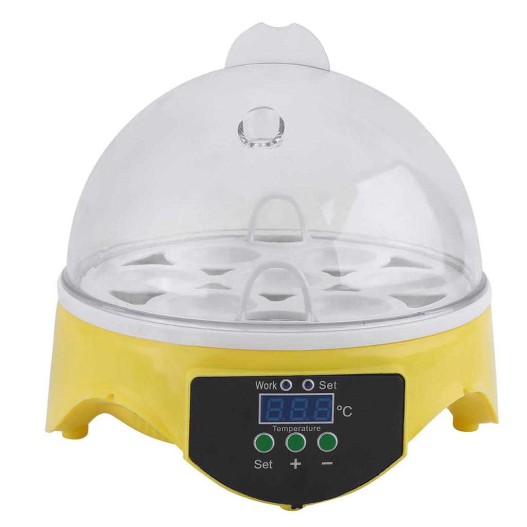 Clear Digital Chicken Duck Bird 7 Egg Incubator Hatcher Househould