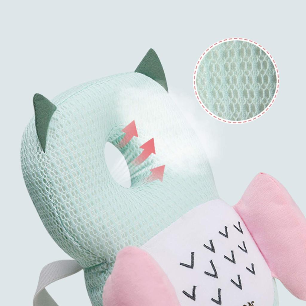 Bebamour Baby Backpack with and Shoulder Baby Head and Head and Back Protection Pad Dairy Anti-Bump Anti-Fall Features, H-Shaped Straps, Guard,