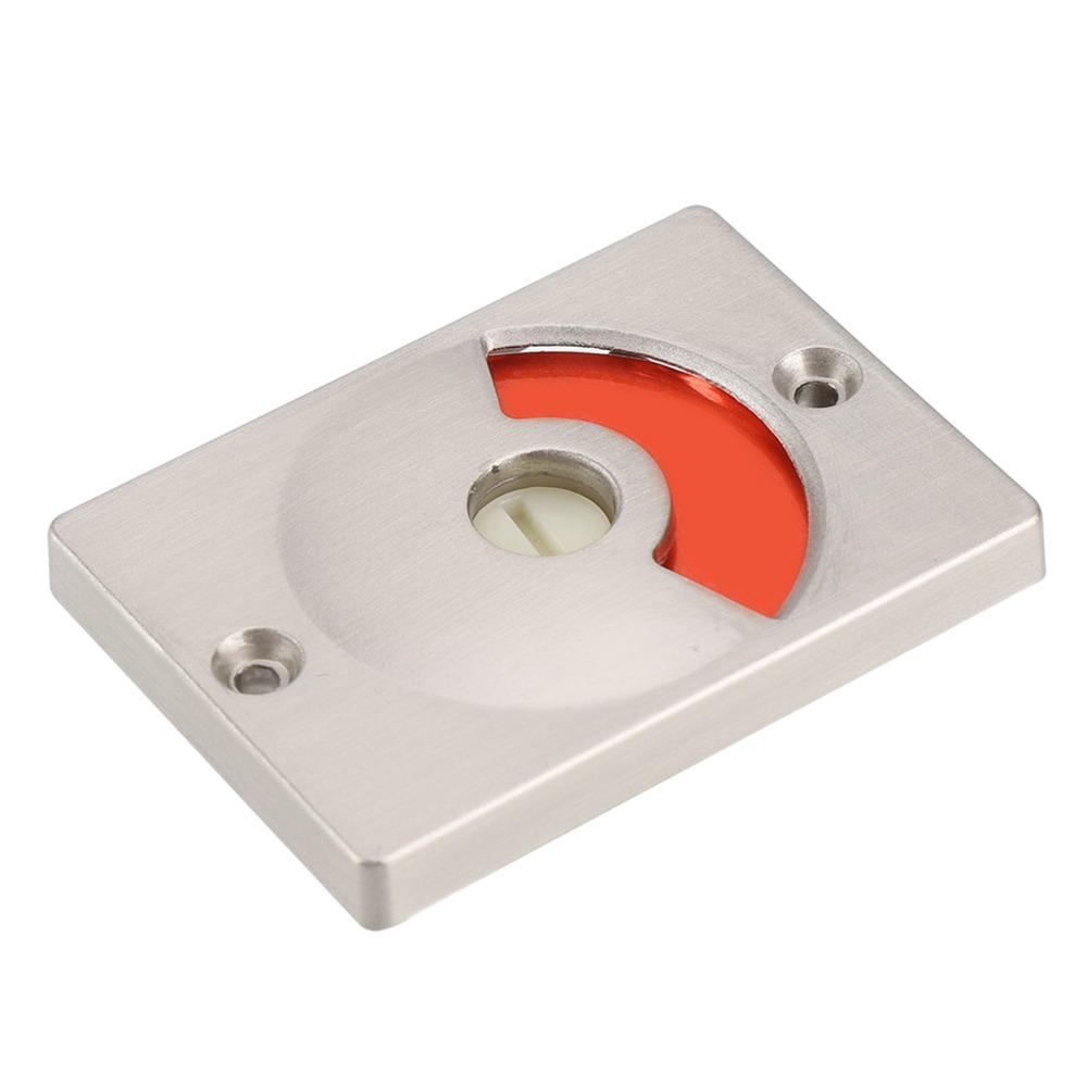 Secure Door Indicator Lock Stainless Steel Door Bolt Latch Privacy Door Lock  Public Restroom