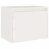 TV Cabinets Set of 4 White Solid Pine Wood