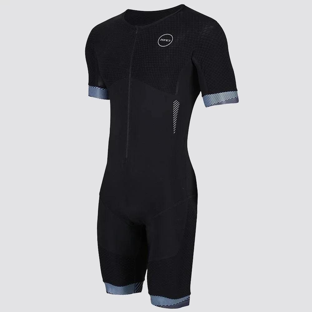 Zone3 Nový styl Pánský triatlonový oblek Závodní oblek na triatlon Aerodynamický overal Ropa Ciclismo Hombre Cyklistický skinsuit Plavecké a běžecké oblečení