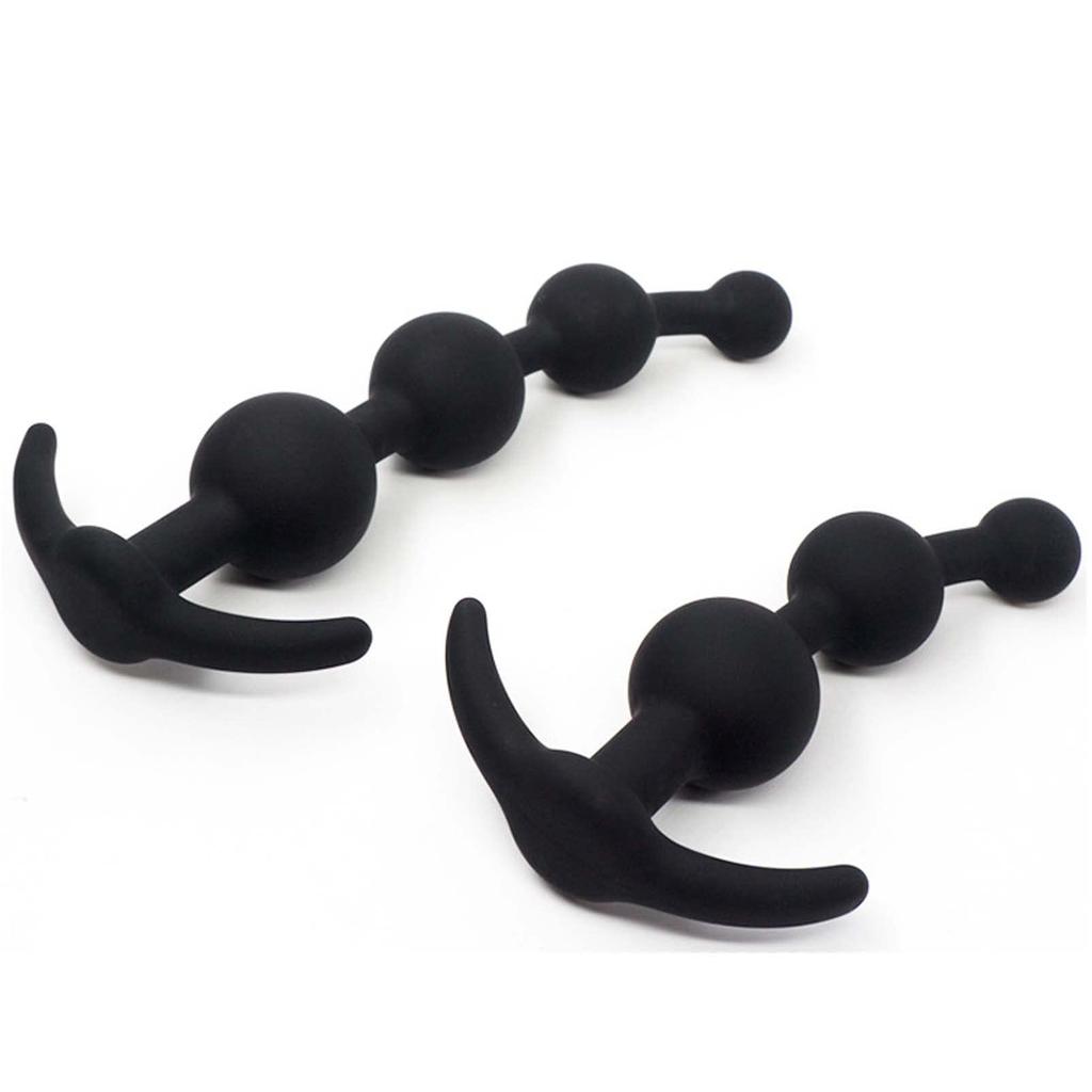 Dekori Anal Beads Anal Plug Beginner Thin Adult Goods Silicone 3 Beads Strand Type SM Goods Anal Plug Beads for Women Popular Anal Pearl Expansion