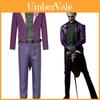Conjunto de Fantasia Cosplay Autêntico do Coringa de Mortal Kombat 11 Roxo Roupa de Halloween Para Fãs do Coringa de Heath Ledger