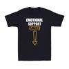 Emotional Support Snake Humorous Adult Joke Funny Gift Novelty Men T-shirt