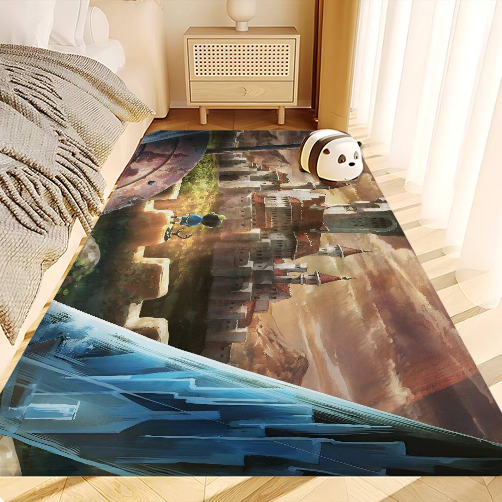 Anime R-Ranking of Kings Hallway Carpet INS Style Soft Bedroom Floor House Laundry Room Mat Anti-skid Bedside Area Rugs