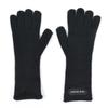 NICK&NICOLE NICOLE RIBBED KNIT GLOVES_BLACK