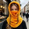 Motorcycle Riding Neck Warmer Balaclava Fleece Ski Mask Winter Windproof Arctic Velvet Thermal Face Cover Comfortable for Outdoor Sports Cycling