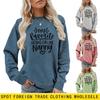European & American Style Favorite People Print Long Sleeve Hoodie
