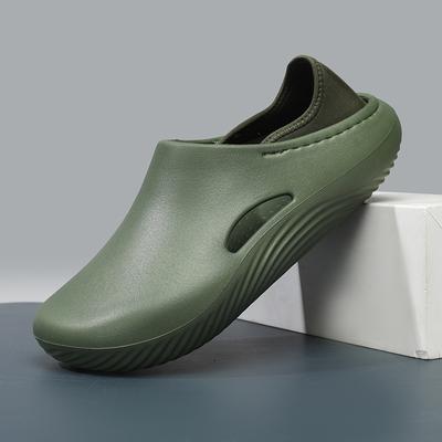 Herren Schlittschuhe Wasserdicht Anti-Rutsch Kochschuhe Atmungsaktiv zum Hineinschlüpfen Tägliche Hausschuhe Leichte Sandalen für Strand Garten Clogs für Herren