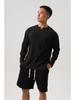 Men's Quick-Dry Striped V-Neck Long Sleeve Loose Fit Sweatshirt