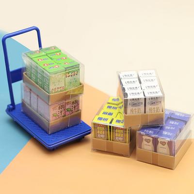 Supermarché Miniature de Simulation Créative, Épicerie, Maison de Poupées, Une Boîte de Boissons, Jouets de Maisonnette, Cadeaux pour Enfants, Petits Ornements