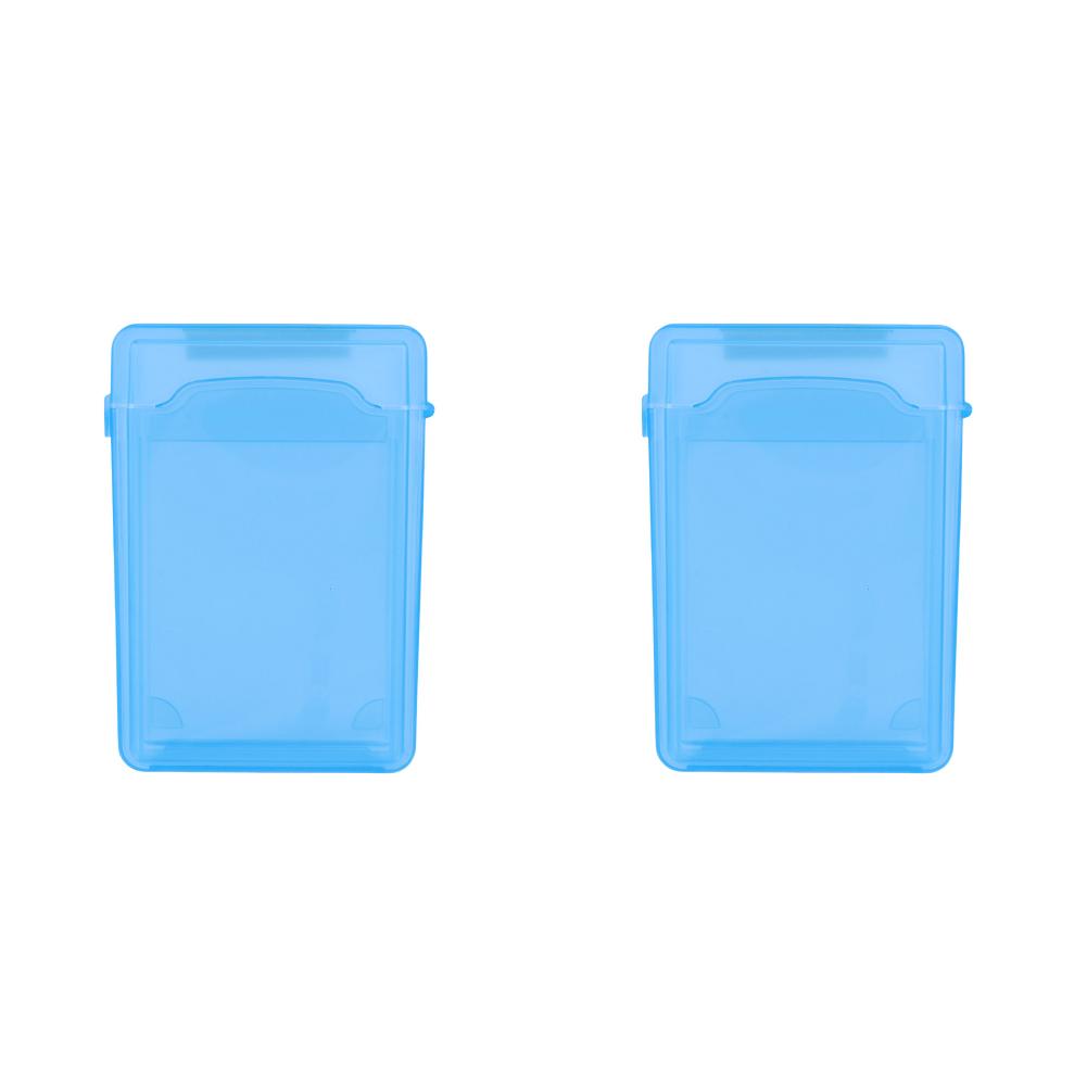 Caixa de Armazenamento para Disco Rígido IDE SATA de 3,5 Polegadas Capa de Plástico à Prova de Choque para Disco Rígido Externo Caixa de Armazenamento Multicolorida