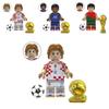 Soccer Star Series Team Building Blocks Set Small Plastic Pieces